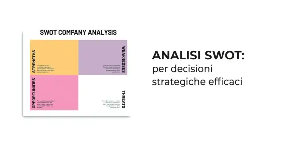 Analisi SWOT: un esempio visivo di punti di forza, debolezza, opportunità e minacce per decisioni strategiche efficaci.