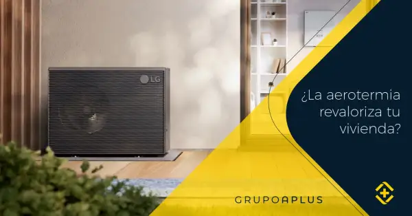 Unidad exterior de bombas de calor LG, ideal para aerotermia, revalorizando tu vivienda con eficiencia energética.