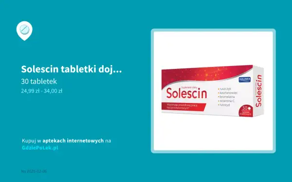 Solescin bez recepty? Wszystko, co musisz wiedzieć przed zakupem