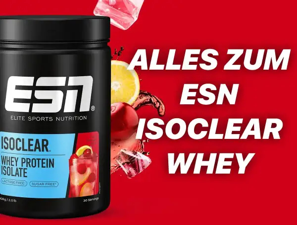 ESN Isoclear Whey Protein Isolate 300g: Erfrischender Kirsch-Zitronen-Geschmack für dein Training. Laktose- & zuckerfrei.