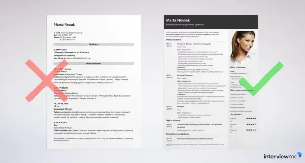 CV Marty Nowak, Koordynatorki Sprzedaży. Dokument zawiera dane osobowe, wykształcenie, doświadczenie zawodowe, kluczowe umiejętności i języki obce. Wniosek o podwyżkę nie jest widoczny.