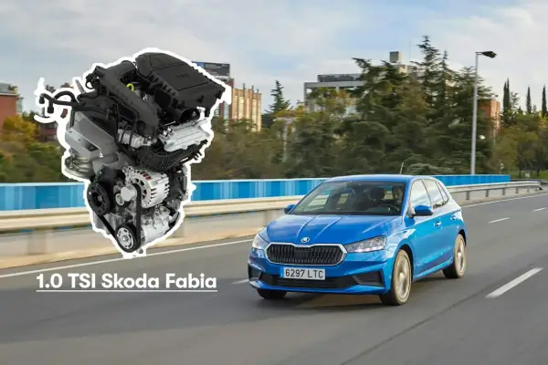 El motor 1.0 TSI de un Skoda Fabia representa la eficiencia y potencia moderna.