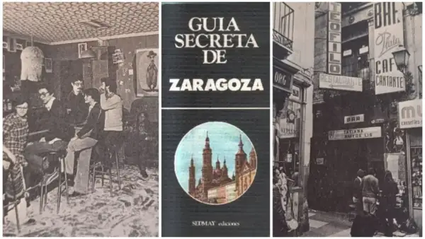 Gente reunida en un bar clandestino de Zaragoza, según la "Guía Secreta de Zaragoza".