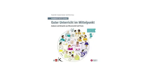 Cover von "Guter Unterricht im Mittelpunkt" von Thorsten Bohl und anderen. Illustration zeigt eine Gemeinschaft von Lehrern und Schülern.