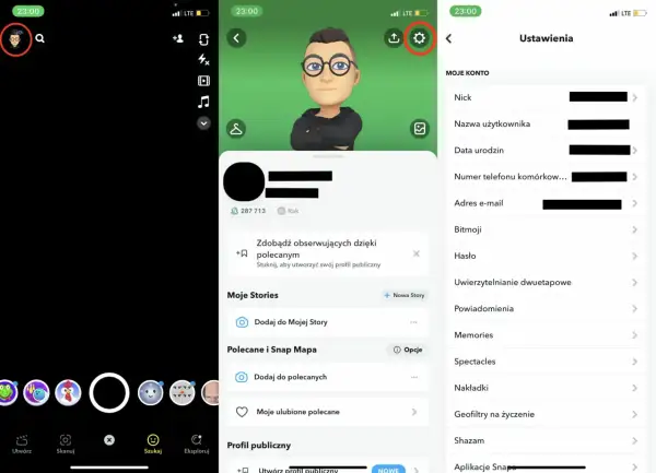 Ustawienia Snapchata: jak odzyskać dni na Snapie? Sprawdź datę urodzenia i inne dane konta, aby odzyskać utracone dni.