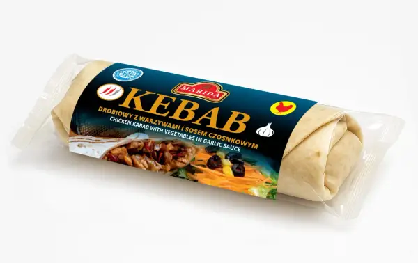 Mrożony kebab drobiowy z warzywami i sosem czosnkowym Marida. Gdzie kupić taki pyszny kebab?