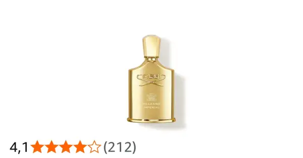 Złota butelka perfum Creed Millesime Imperial, symbol luksusu i elegancji.