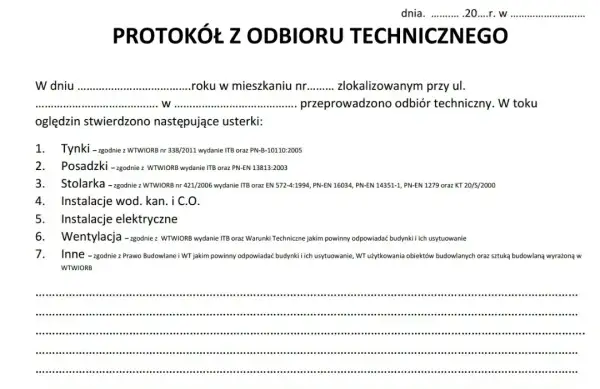 Na co zwrócić uwagę przy odbiorze mieszkania od dewelopera, aby uniknąć problemów