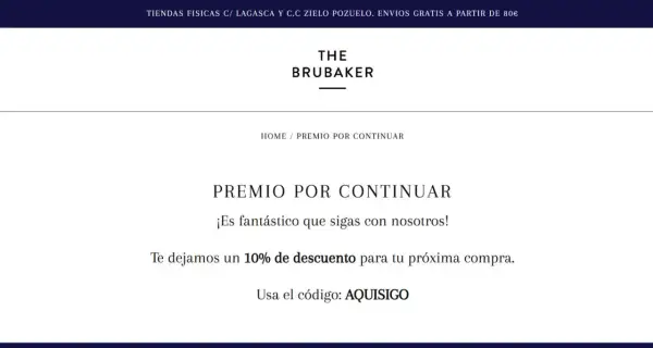 ¡Gracias por tu compra! Un 10% de descuento para tu próxima compra con el código AQUISIGO.
