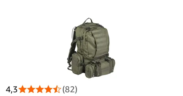 Mochila táctica verde militar, ideal para aventuras al aire libre. Un artículo destacado en el mil-tec catálogo.