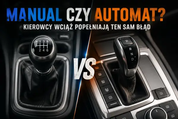 Manual czy automat? Porównanie lewarków zmiany biegów. Kierowcy wciąż popełniają ten sam błąd.