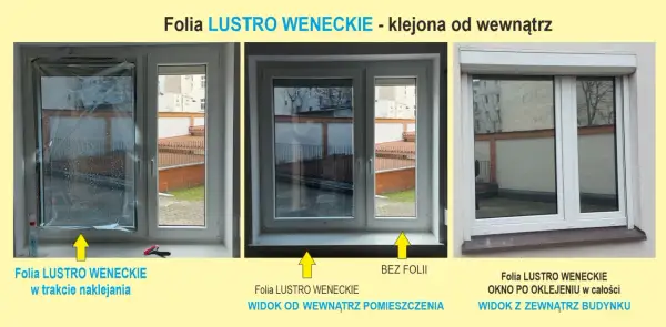 Folia lustro weneckie wewnętrzna czy zewnętrzna - co wybrać?