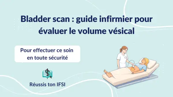 Infirmière effectuant un bladder scan pour évaluer le volume vésical. Guide pour réaliser ce soin en toute sécurité.
