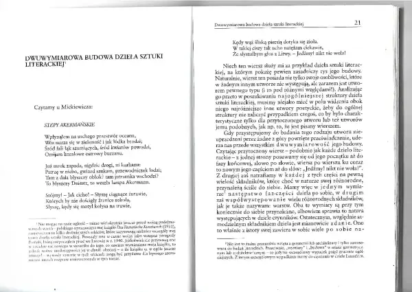 Stepy Akermańskie Mickiewicza – streszczenie wiersza. Analiza dwuwymiarowej budowy dzieła literackiego.