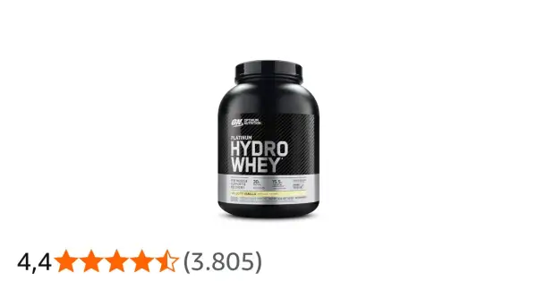 Optimum Nutrition Platinum Hydro Whey, ein Proteinshake für Muskelunterstützung und Erholung. Dieses Whey Hydrolysat in Velocity Vanilla ist ein Muss für Sportler.