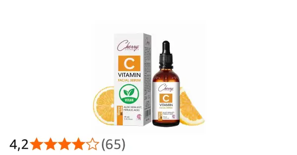 Veganes Vitamin C Serum von Cherry Cosmetics mit Aloe Vera & Ferulasäure. Natürliche Pflege für strahlende Haut.