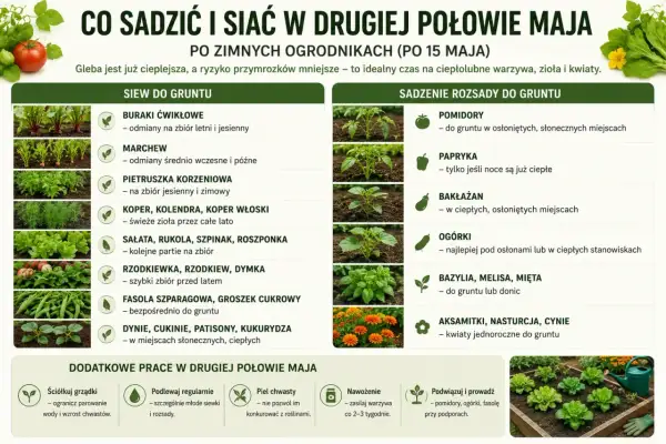 Kiedy siać cukinie? W drugiej połowie maja, gdy gleba jest ciepła, siej dynie, cukinie, patisony i kukurydzę w słonecznych miejscach.