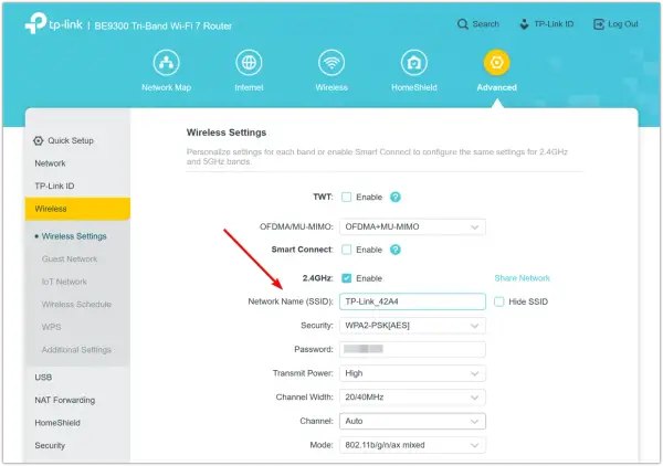 Ustawienia sieci Wi-Fi: nazwa sieci (SSID) TP-Link_42A4. Dowiedz się, ssid co to jest i jak je skonfigurować.