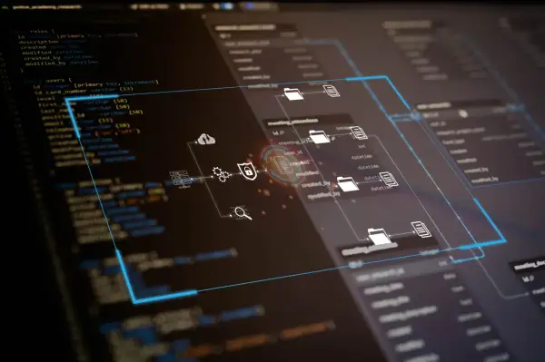 Kod och databasdiagram som visar hur **secure boot** skyddar systemet.