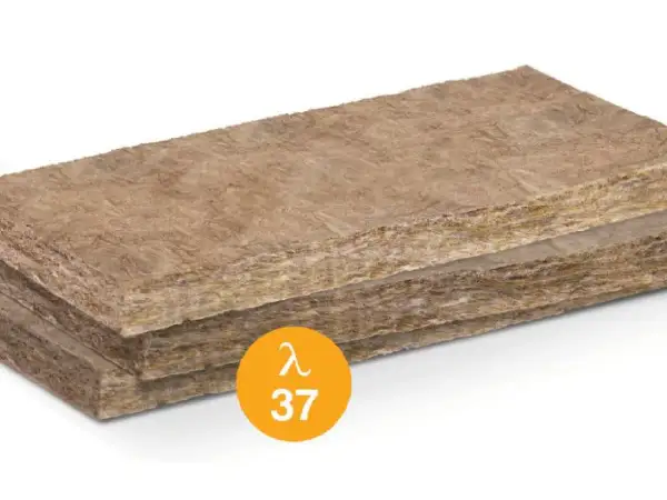 Płyty z wełny mineralnej, z czego jest ten materiał izolacyjny, mają lambda 37.