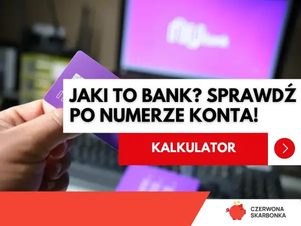 Jaki to bank? Sprawdź po numerze konta! Karta płatnicza i ekran komputera z logo banku. 1240 jaki to bank.