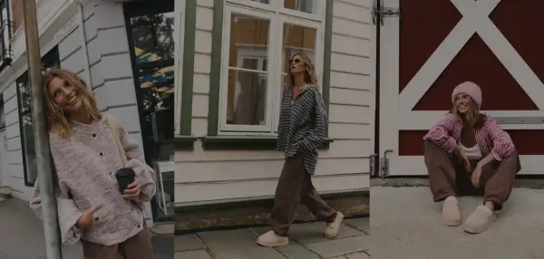 Kobieta w luźnych ubraniach, pokazująca, że **streetwear co to** wygoda i styl.