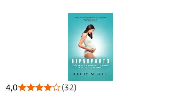 Mujer embarazada sonríe, sosteniendo su vientre. Portada del libro "Hipnoparto: Guía para un embarazo y parto positivo y sin miedo", que enseña a dar a luz con confianza.