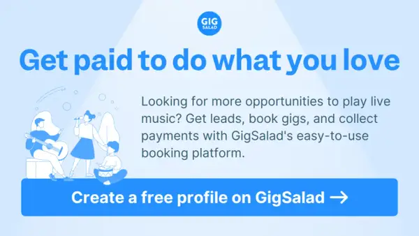 Learn how to get gigs as a solo musician with GigSalad's booking platform. Get paid to play live music and create a free profile.