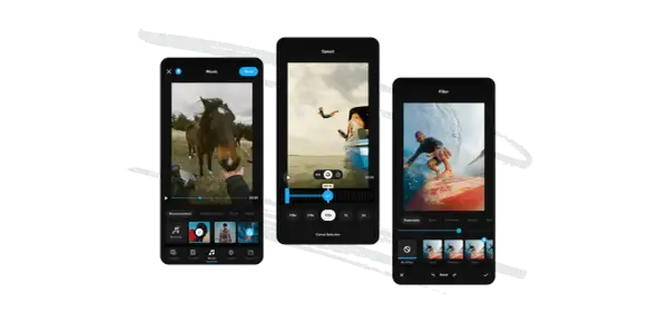 Edytuj swoje filmy z GoPro, dodając muzykę, zmieniając prędkość i filtry. Aplikacja GoPro ułatwia tworzenie dynamicznych klipów.