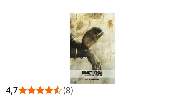 Mano en gesto de oración, portada del libro "Bhakti Yoga: El Camino de la Devoción" de Swami Vivekananda.