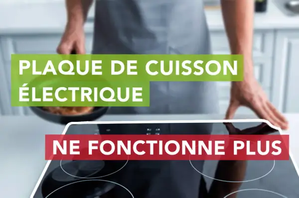 Plaque de cuisson électrique s'allume mais ne chauffe pas. Le cuisinier est surpris.