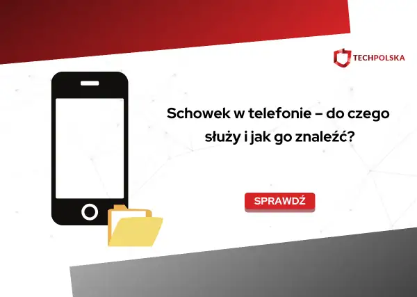 Dowiedz się, gdzie jest schowek w telefonie, do czego służy i jak go znaleźć. Ikona telefonu i folderu.