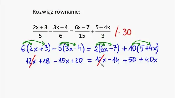 Jak pozbyć się ułamka z równania i uprościć swoje obliczenia