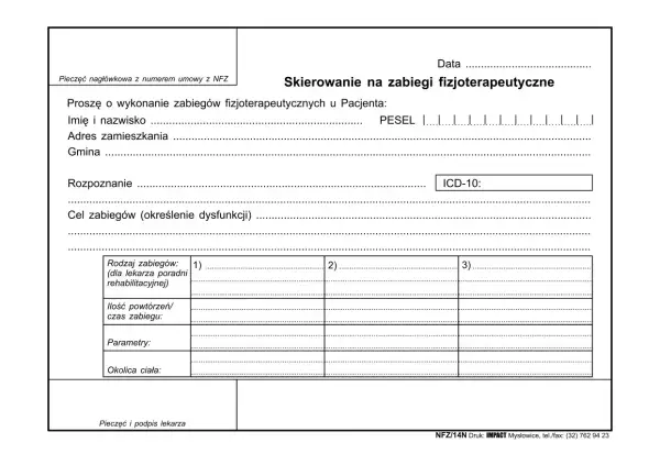 Skierowanie do fizjoterapeuty: Kiedy musisz je mieć? NFZ czy prywatnie?