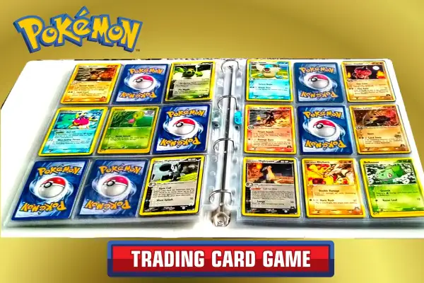 Kolekcja kart Pokémon w segregatorze. Widać różne Pokémony, takie jak Bulbasaur, Mightyena i Rhydon. To idealna pokemon card list dla każdego fana.