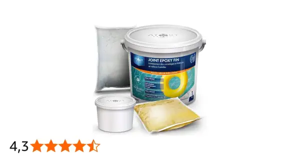 Kit pour joint epoxy fin, idéal pour les milieux humides comme les piscines et salles de bains. Facile à appliquer en une couche.