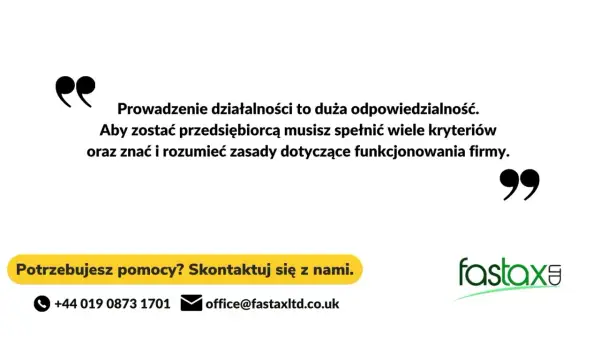 Prowadzenie działalności to odpowiedzialność. Chcesz wiedzieć, ltd co to znaczy? Skontaktuj się z Fastax Ltd.