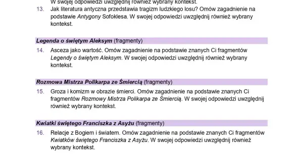 Jak literatura antyczna przedstawia tragizm ludzkiego losu i jego kontekst