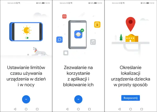 Kontrola rodzicielska Google: ustaw limity czasu, blokuj aplikacje i lokalizuj dziecko.