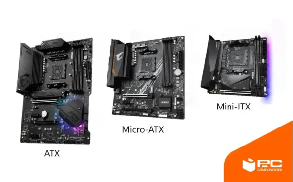 Comparativa de tamaños de placa base: ATX, Micro-ATX y Mini-ITX. Elige la ideal para tu PC.