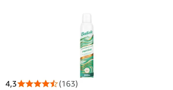 Flacon de shampoing sec Batiste Protège, 200ml. Attention, certains utilisateurs ont signalé des réactions indésirables, le rendant potentiellement dangereux.