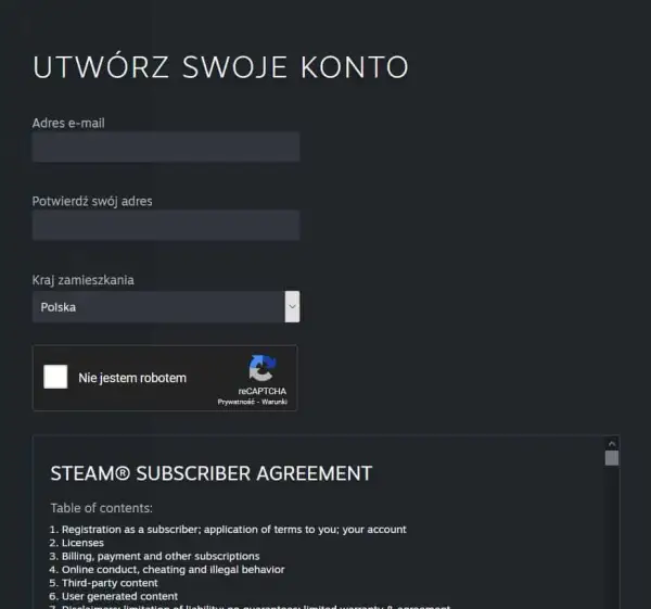 Jak założyć konto na Steam na telefonie - uniknij błędów rejestracji