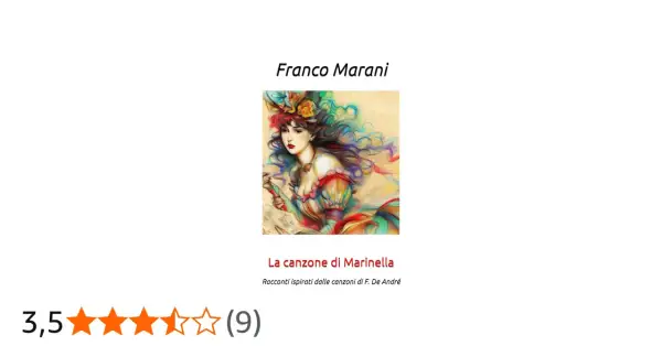 Illustrazione di una donna con capelli colorati, ispirata a "La canzone di Marinella".