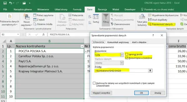 Jak łatwo stworzyć listę rozwijaną w Excelu i uniknąć błędów