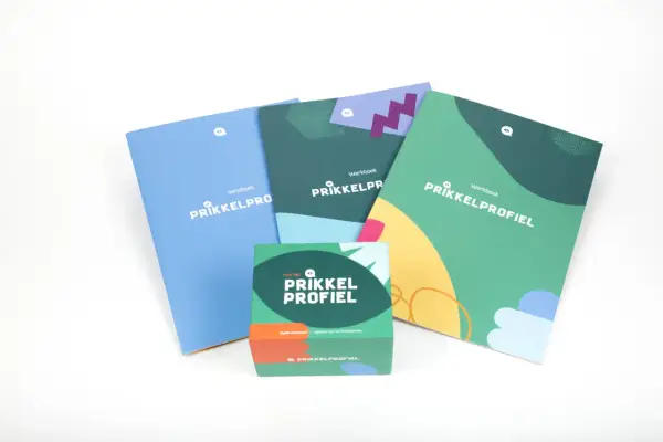 Boeken en werkboeken van de "Prikkelprofiel" serie, een sensory profile vragenlijst volwassenen.