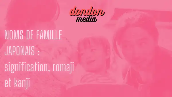 Noms de famille japonais : signification, romaji et kanji. Une famille partage un moment tendre.