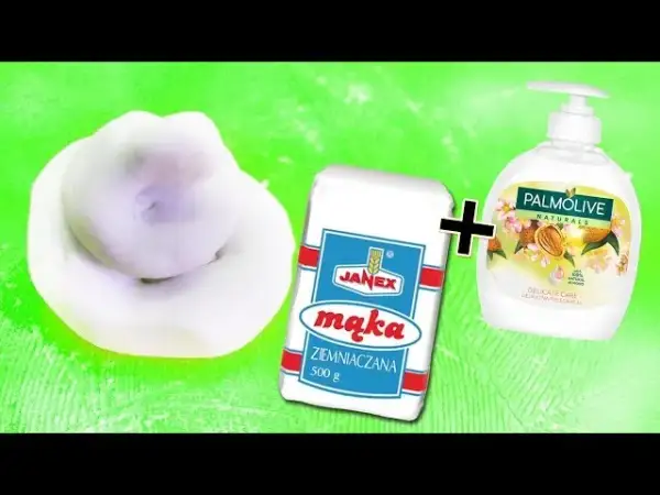 Jak zrobić slime z mąki ziemniaczanej i płynu do naczyń w 5 minut