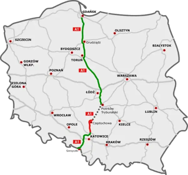 Czy autostrada A1 jest płatna w weekendy? Sprawdź, jak uniknąć opłat!
