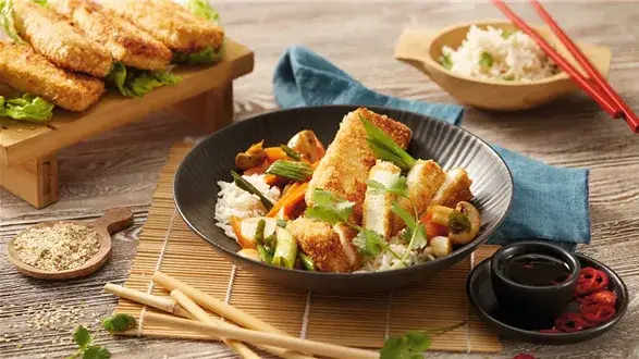 Chrupiące tofu w stylu japońskim