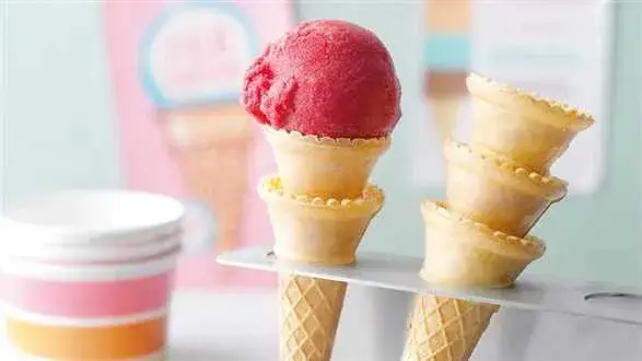 Sorbet z czarnej porzeczki z melisą cytrynową